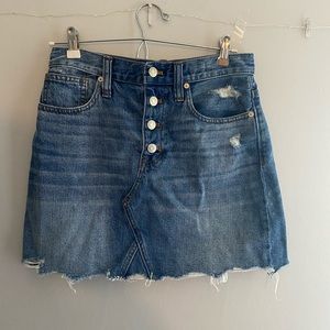 Madewell Denim Mini Skirt